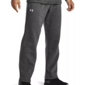 New Men's dark grey Under Armour loose fit sweatpants, with pockets in a Size L